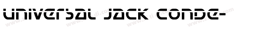 Universal Jack Conde字体转换